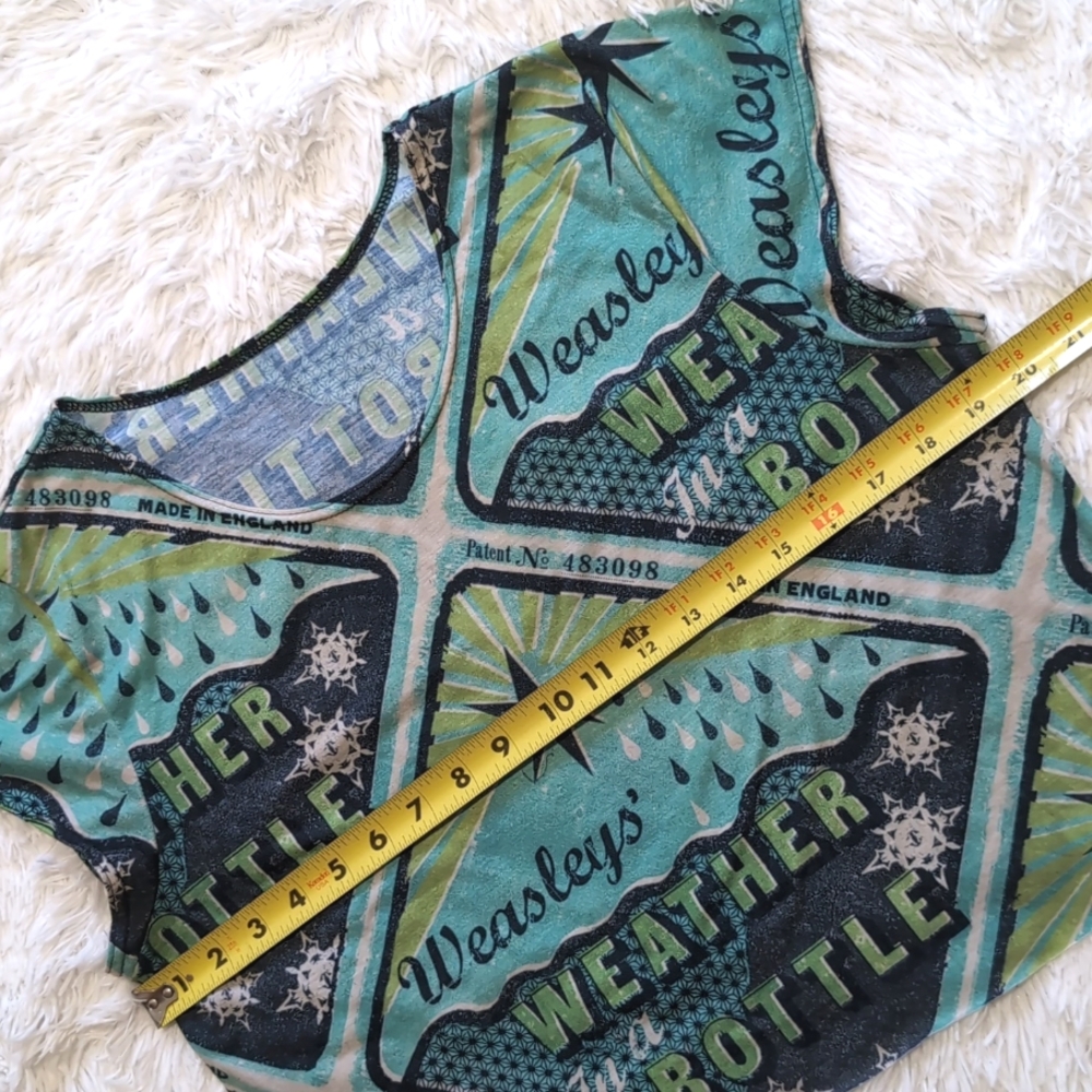 Blackmilk Harry Potter Weasley's Weather in a Bottle Cropped Tee - Picture 10 of 11